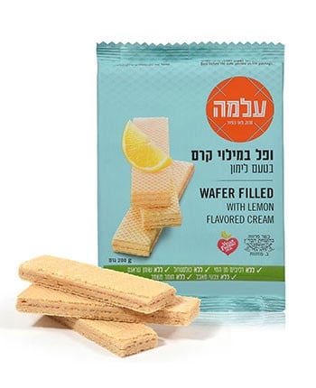 עלמה וופל לימון קלאסי 200 גרם