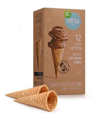 עלמה גביע גלי(12)חום ל.גלוטן