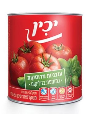 עגבניות מרוסקות+בזיל 800 יכין