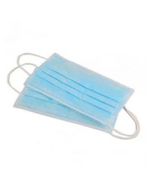 מסכת פנים כחולה(50)תלת שכבתית